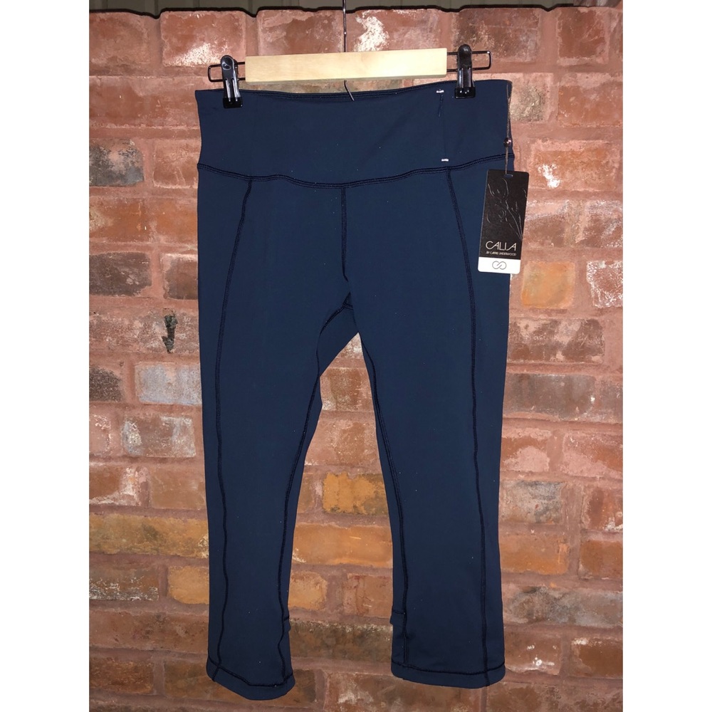 CALIA Carrie Underwood Navy Workout Crop Leggings
